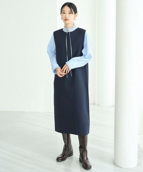UNFILO / アンフィーロ ミニ丈・ひざ丈ワンピース | BEAUTY FORM KNIT スリーブレス ワンピース | 詳細1
