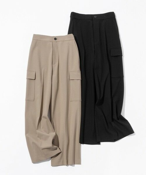 UNFILO / アンフィーロ カーゴパンツ | ウールライク カーゴワイドパンツ | 詳細9