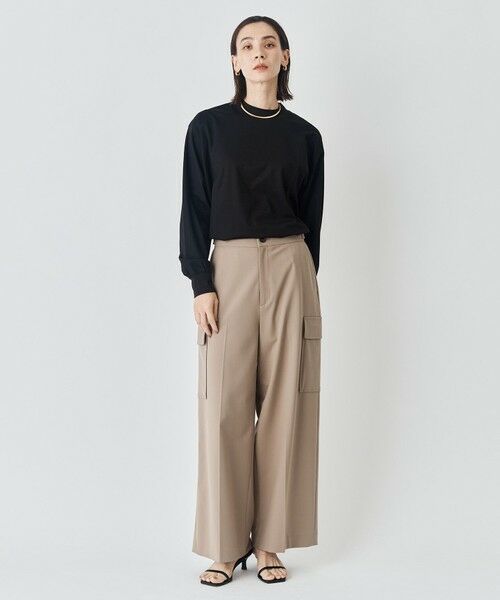 UNFILO / アンフィーロ カーゴパンツ | ウールライク カーゴワイドパンツ | 詳細7