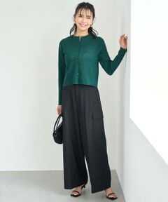 UNFILO / アンフィーロ カーゴパンツ | ウールライク カーゴワイドパンツ