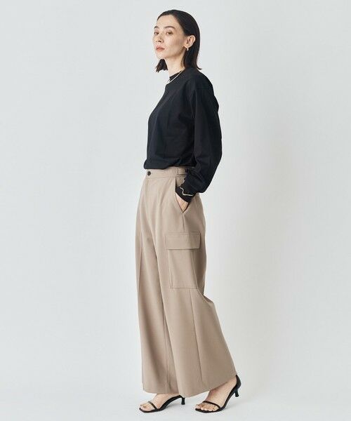 UNFILO / アンフィーロ カーゴパンツ | ウールライク カーゴワイドパンツ | 詳細8