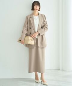 UNFILO / アンフィーロ ミニ・ひざ丈スカート | ウールライク Iラインスカート