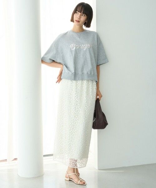 UNFILO / アンフィーロ ミニ・ひざ丈スカート | エンブロイダリー レーススカート | 詳細3