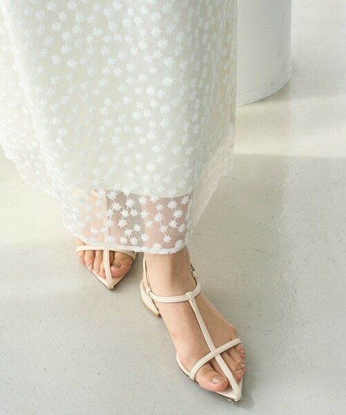 UNFILO / アンフィーロ ミニ・ひざ丈スカート | エンブロイダリー レーススカート | 詳細7