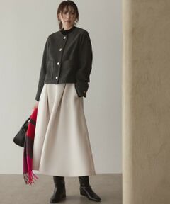 UNFILO / アンフィーロ ミニ・ひざ丈スカート | 【VERY×UNFILOコラボ】BEAUTY FORM JERSEY+ ボリューム フレアスカート