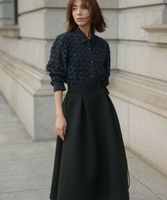 UNFILO / アンフィーロ ミニ・ひざ丈スカート | 【VERY×UNFILOコラボ】BEAUTY FORM JERSEY+ ボリューム フレアスカート