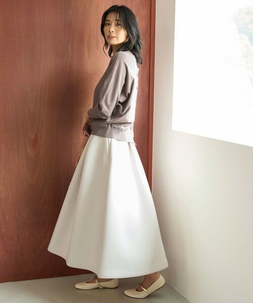 UNFILO / アンフィーロ ミニ・ひざ丈スカート | 【VERY×UNFILOコラボ】BEAUTY FORM JERSEY+ ボリューム フレアスカート | 詳細3