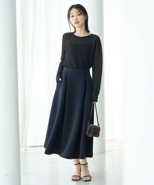 UNFILO / アンフィーロ ミニ・ひざ丈スカート | 【VERY×UNFILOコラボ】BEAUTY FORM JERSEY+ ボリューム フレアスカート | 詳細17