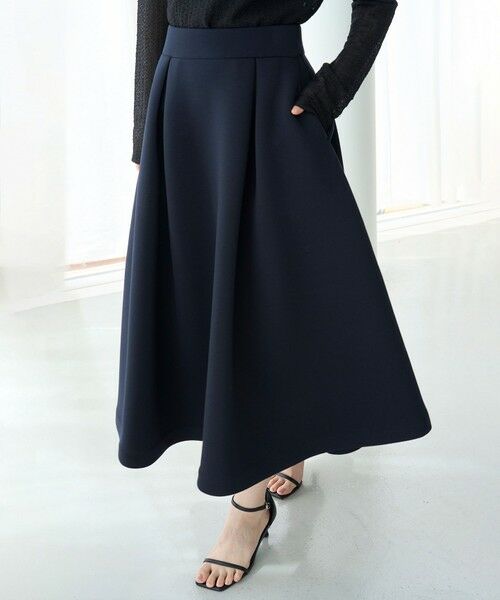 UNFILO / アンフィーロ ミニ・ひざ丈スカート | 【VERY×UNFILOコラボ】BEAUTY FORM JERSEY+ ボリューム フレアスカート | 詳細18