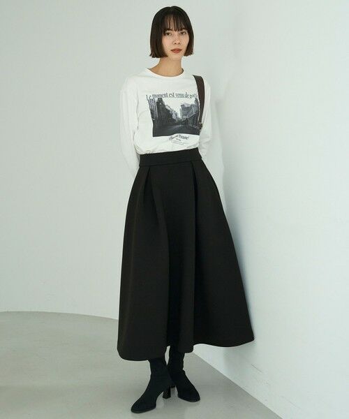 UNFILO / アンフィーロ ミニ・ひざ丈スカート | 【VERY×UNFILOコラボ】BEAUTY FORM JERSEY+ ボリューム フレアスカート | 詳細23