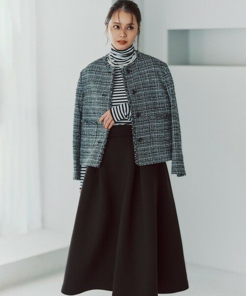 UNFILO / アンフィーロ ミニ・ひざ丈スカート | 【VERY×UNFILOコラボ】BEAUTY FORM JERSEY+ ボリューム フレアスカート | 詳細20