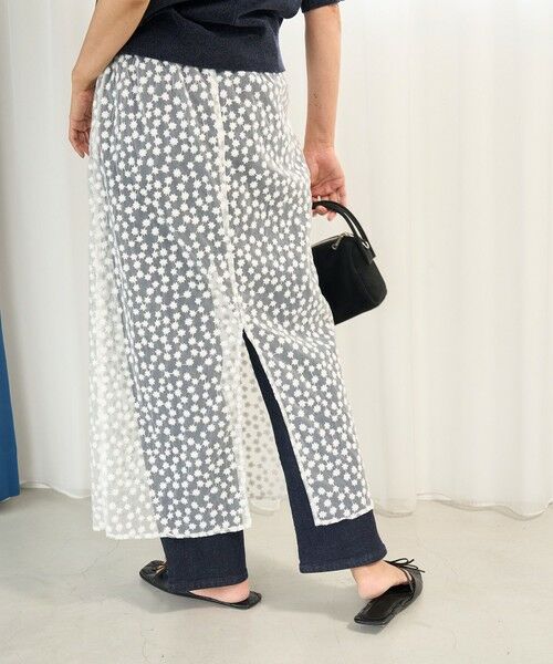 UNFILO / アンフィーロ ミニ・ひざ丈スカート | エンブロイダリー レーススカート | 詳細8