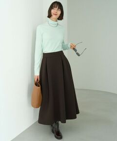 UNFILO / アンフィーロ ミニ・ひざ丈スカート | 【VERY×UNFILOコラボ】BEAUTY FORM JERSEY+ ボリューム フレアスカート