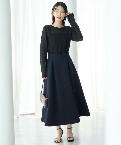 UNFILO / アンフィーロ ミニ・ひざ丈スカート | 【VERY×UNFILOコラボ】BEAUTY FORM JERSEY+ ボリューム フレアスカート | 詳細16