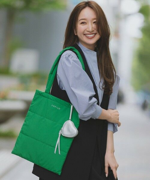 UNFILO/アンフィーロ パデッド トートバッグ グリーン F