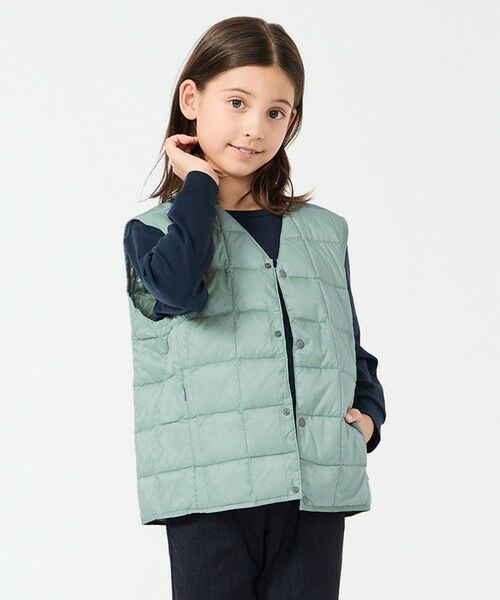 UNFILO / アンフィーロ ダウンジャケット・ベスト | 【120-150cm】TAION Vネック ダウンベスト(UNISEX) | 詳細7