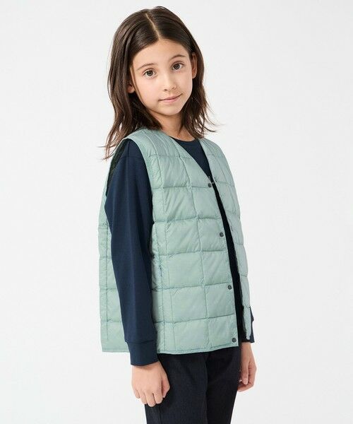 UNFILO / アンフィーロ ダウンジャケット・ベスト | 【120-150cm】TAION Vネック ダウンベスト(UNISEX) | 詳細8
