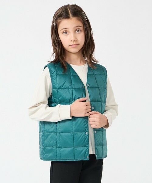UNFILO / アンフィーロ ダウンジャケット・ベスト | 【120-150cm】TAION Vネック ダウンベスト(UNISEX) | 詳細17
