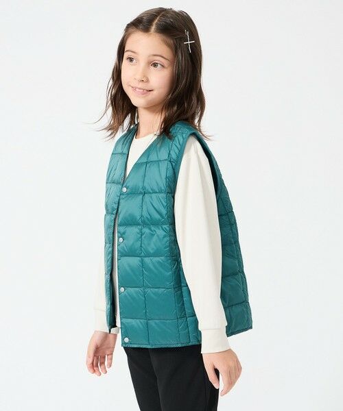 UNFILO / アンフィーロ ダウンジャケット・ベスト | 【120-150cm】TAION Vネック ダウンベスト(UNISEX) | 詳細18