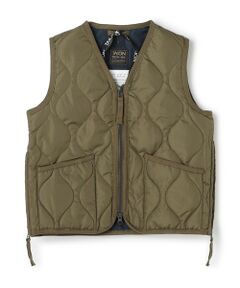 UNFILO / アンフィーロ ダウンジャケット・ベスト | 【120-150cm】TAION ミリタリーZIP Vネックダウンベスト(UNISEX)