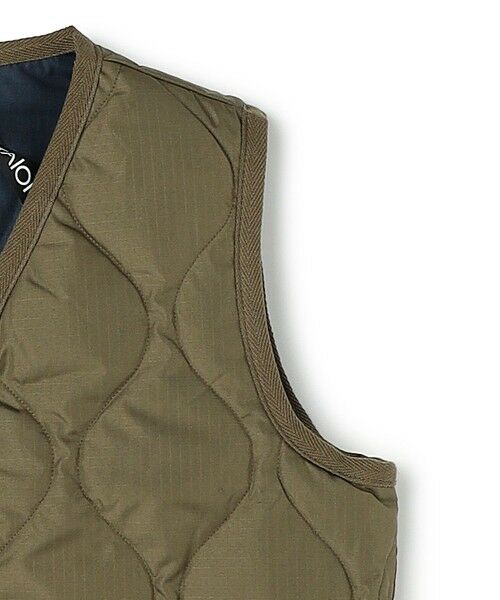 UNFILO / アンフィーロ ダウンジャケット・ベスト | 【120-150cm】TAION ミリタリーZIP Vネックダウンベスト(UNISEX) | 詳細3