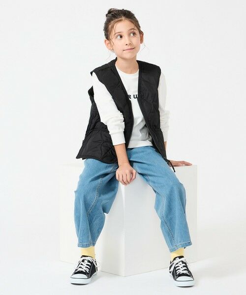 UNFILO / アンフィーロ ダウンジャケット・ベスト | 【120-150cm】TAION ミリタリーZIP Vネックダウンベスト(UNISEX) | 詳細12