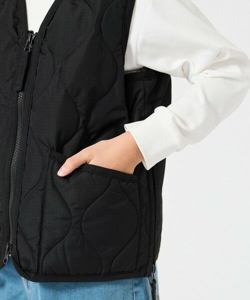 UNFILO / アンフィーロ ダウンジャケット・ベスト | 【120-150cm】TAION ミリタリーZIP Vネックダウンベスト(UNISEX) | 詳細15