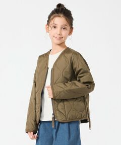 UNFILO / アンフィーロ ダウンジャケット・ベスト | 【120-150cm】TAION ミリタリーZIP Vネック ダウンジャケット(UNISEX)