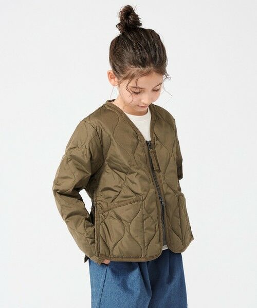 UNFILO / アンフィーロ ダウンジャケット・ベスト | 【120-150cm】TAION ミリタリーZIP Vネック ダウンジャケット(UNISEX) | 詳細2