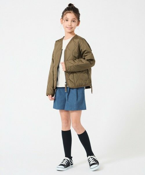UNFILO / アンフィーロ ダウンジャケット・ベスト | 【120-150cm】TAION ミリタリーZIP Vネック ダウンジャケット(UNISEX) | 詳細5