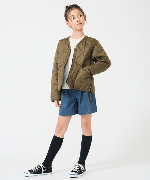 UNFILO / アンフィーロ ダウンジャケット・ベスト | 【120-150cm】TAION ミリタリーZIP Vネック ダウンジャケット(UNISEX) | 詳細6