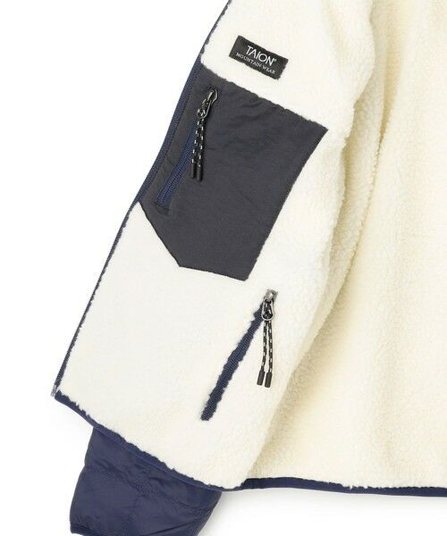 UNFILO / アンフィーロ ダウンジャケット・ベスト | 【120-150cm】TAION リバーシブルボア ダウンジャケット(UNISEX) | 詳細14