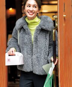 UNFILO / アンフィーロ ステンカラーコート | エコファー ステンカラーコート