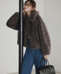 UNFILO / アンフィーロ ステンカラーコート | エコファー ステンカラーコート