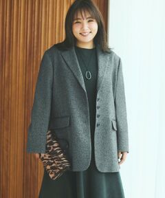 UNFILO / アンフィーロ テーラードジャケット | 【野呂佳代さん着用】リングツイード ジャケット