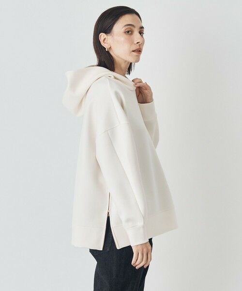 UNFILO/アンフィーロ BEAUTY FORM JERSEY サイドZIP フーディ オフ S