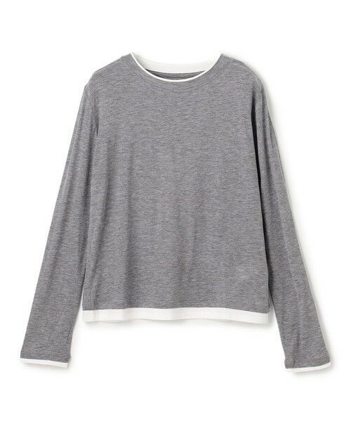 UNFILO / アンフィーロ カットソー | ソフトウール フェイクレイヤード ロンT | 詳細16