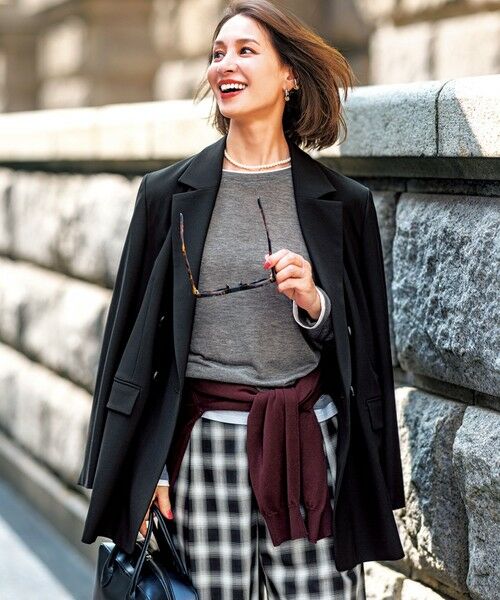 UNFILO / アンフィーロ カットソー | ソフトウール フェイクレイヤード ロンT | 詳細14