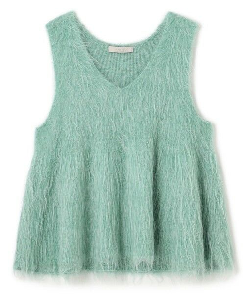 UNFILO / アンフィーロ ベスト | 【野呂佳代さん着用】アルパカシャギー ペプラムジレ | 詳細12