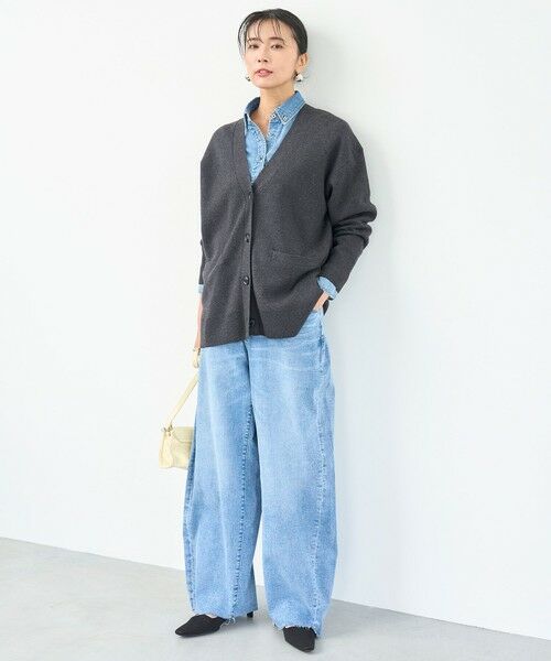 UNFILO / アンフィーロ カーディガン・ボレロ | 【野呂佳代さん着用】コットンカシミヤニット Vネックカーディガン | 詳細15