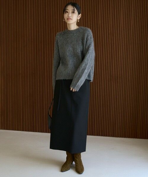 UNFILO / アンフィーロ ニット・セーター | アルパカシャギー クルーネック プルオーバー | 詳細18