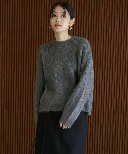 UNFILO / アンフィーロ ニット・セーター | アルパカシャギー クルーネック プルオーバー | 詳細19