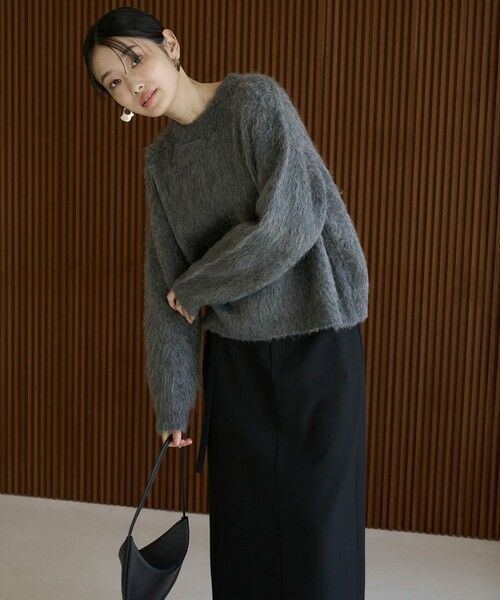 UNFILO / アンフィーロ ニット・セーター | アルパカシャギー クルーネック プルオーバー | 詳細23