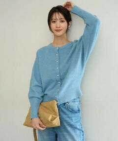 UNFILO / アンフィーロ カーディガン・ボレロ | 【前後着用 可能】ふわふわニット 2WAY パールボタンカーディガン