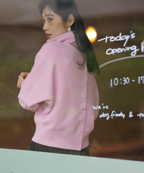 UNFILO / アンフィーロ カーディガン・ボレロ | 【前後着用 可能】ふわふわニット 2WAY パールボタンカーディガン | 詳細5