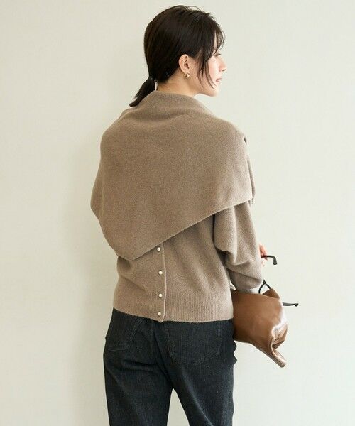 UNFILO / アンフィーロ カーディガン・ボレロ | 【前後着用 可能】ふわふわニット 2WAY パールボタンカーディガン | 詳細3