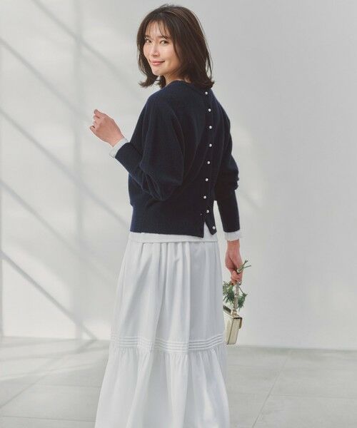 UNFILO / アンフィーロ カーディガン・ボレロ | 【前後着用 可能】ふわふわニット 2WAY パールボタンカーディガン | 詳細27