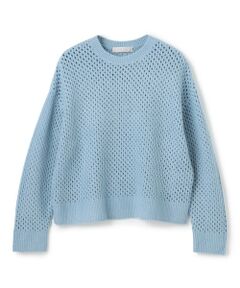 UNFILO / アンフィーロ ニット・セーター | 【野呂佳代さん着用】ふわふわニット メッシュプルオーバー