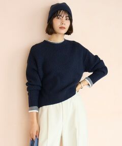 UNFILO / アンフィーロ ニット・セーター | 【野呂佳代さん着用】ふわふわニット メッシュプルオーバー