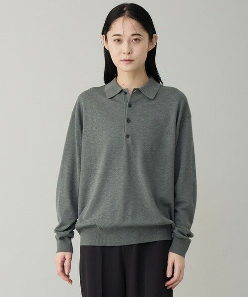 UNFILO / アンフィーロ ニット・セーター | 【男女兼用】ソフトサーモ アンチピリングニット ポロ | 詳細6